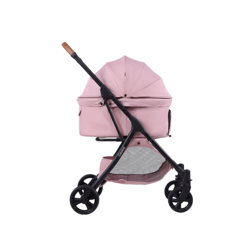  รถเข็นสัตว์เลี้ยง พับอัตโนมัติ BERND Lina Pet Auto Fold - Baby Pink (Limited)